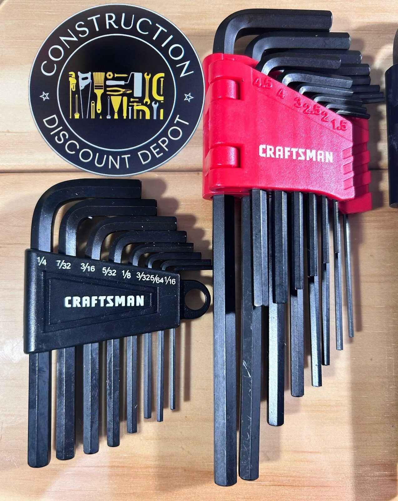 4 Pack Craftsman Allen Wrench Hex Key Set Metric & Standard Long And Short gallery