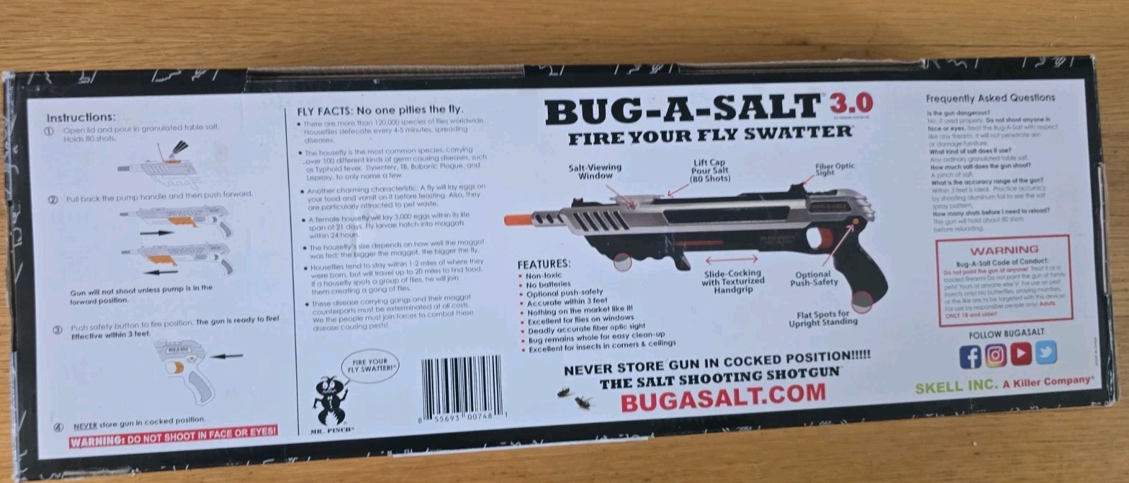 BUG-A-SALT Advanced Combat 3.0 Fiber Optic Sight House Fly Table Salt - NEW gallery