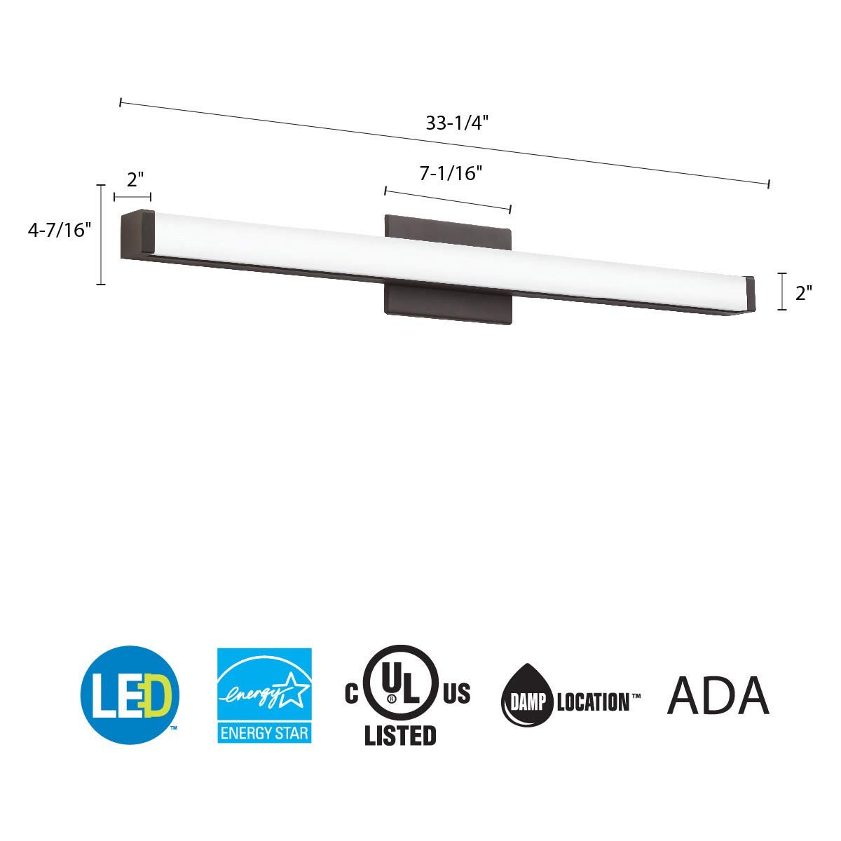 Lithonia Lighting FMVCSLS 36IN MVOLT 30K35K40K 90CRI BZ M4 LED Vanity Fixture gallery