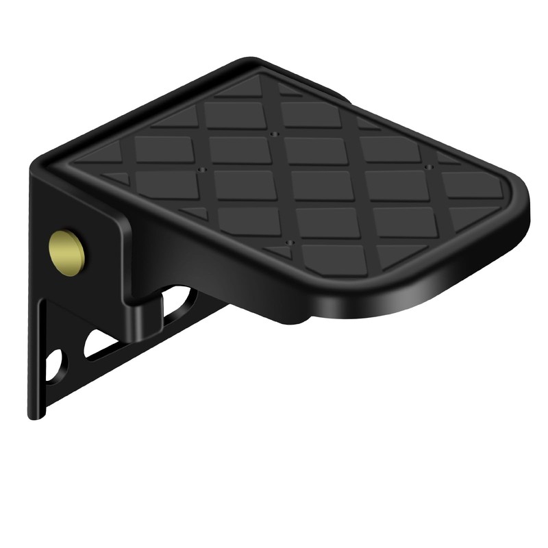 Folding Truck Bed Step, Bumper Steps for Pickup Truck, Tailgate Ladder for RV... gallery