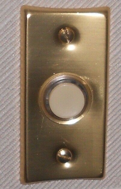 NuTone Push Button Lighted ECONOMY Pushbutton GOLD FINISH NEW PB-6L gallery