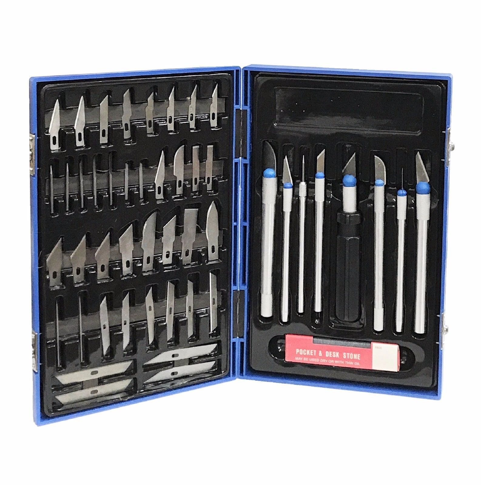 56pc CAL-HAWK PRECISION HOBBY EXACTO UTILITY RAZOR BLADE KNIFE KNIVES SET CKHB56 gallery