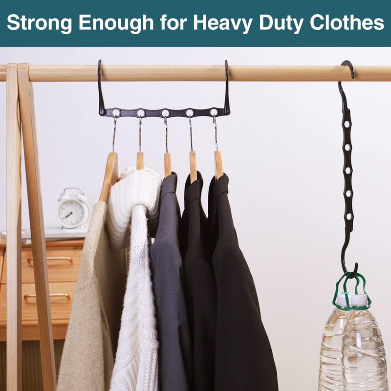 Magic Hangers Space Saving Closet Organization Space Saver 6 Pack Multipurpose gallery