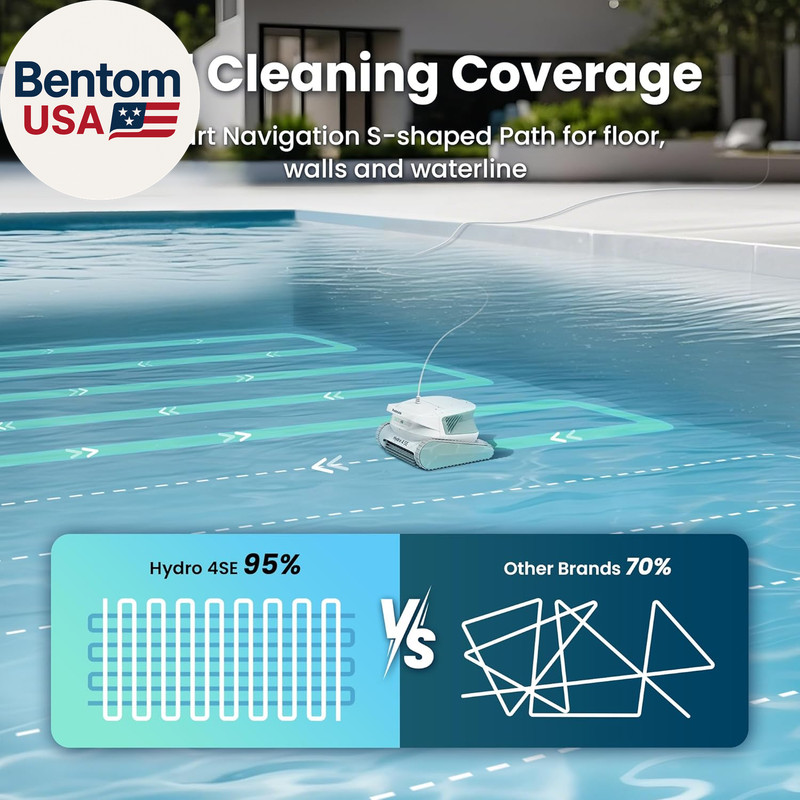 Hydro 4 SE Pool Vacuum for Inground Pools | Robot Cleaner for Floor, Wall & Wate gallery