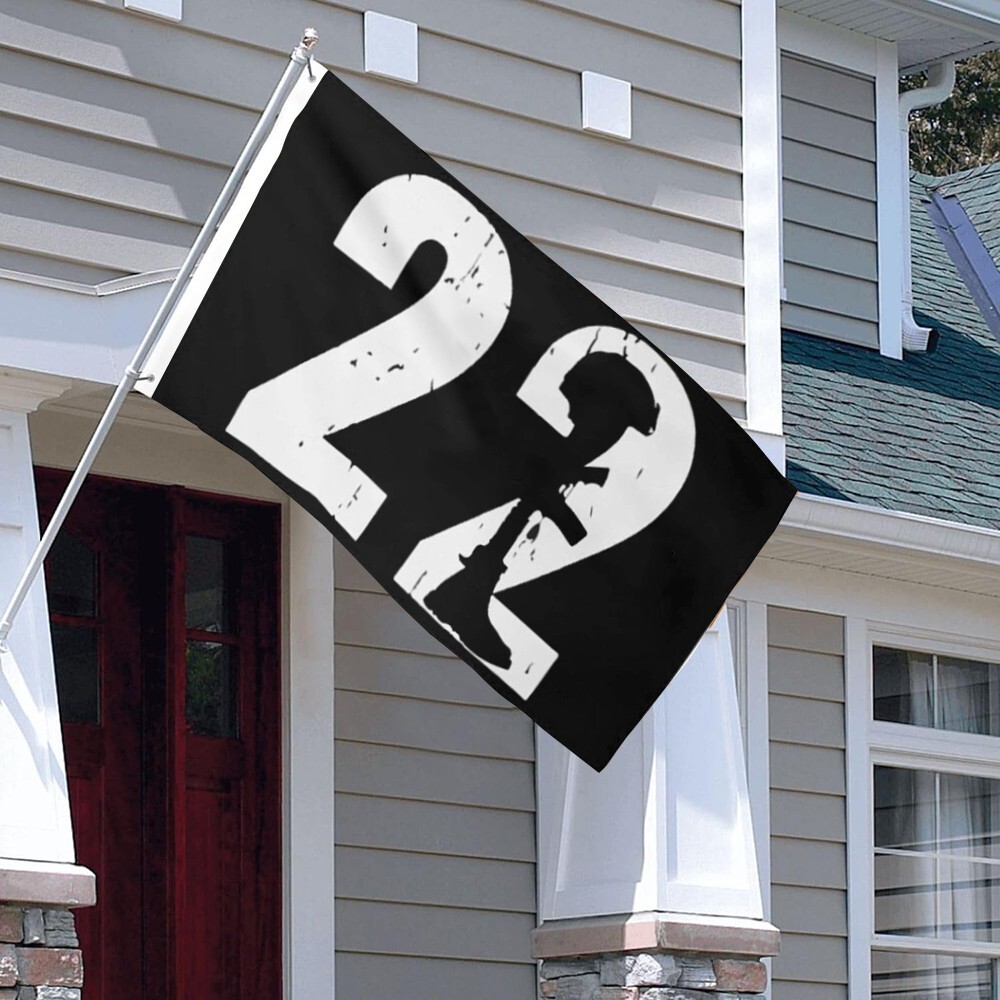 22 Too Many Ptsd Awareness Veteran Flag Banner 3x5Feet Home Garden Party Decor gallery