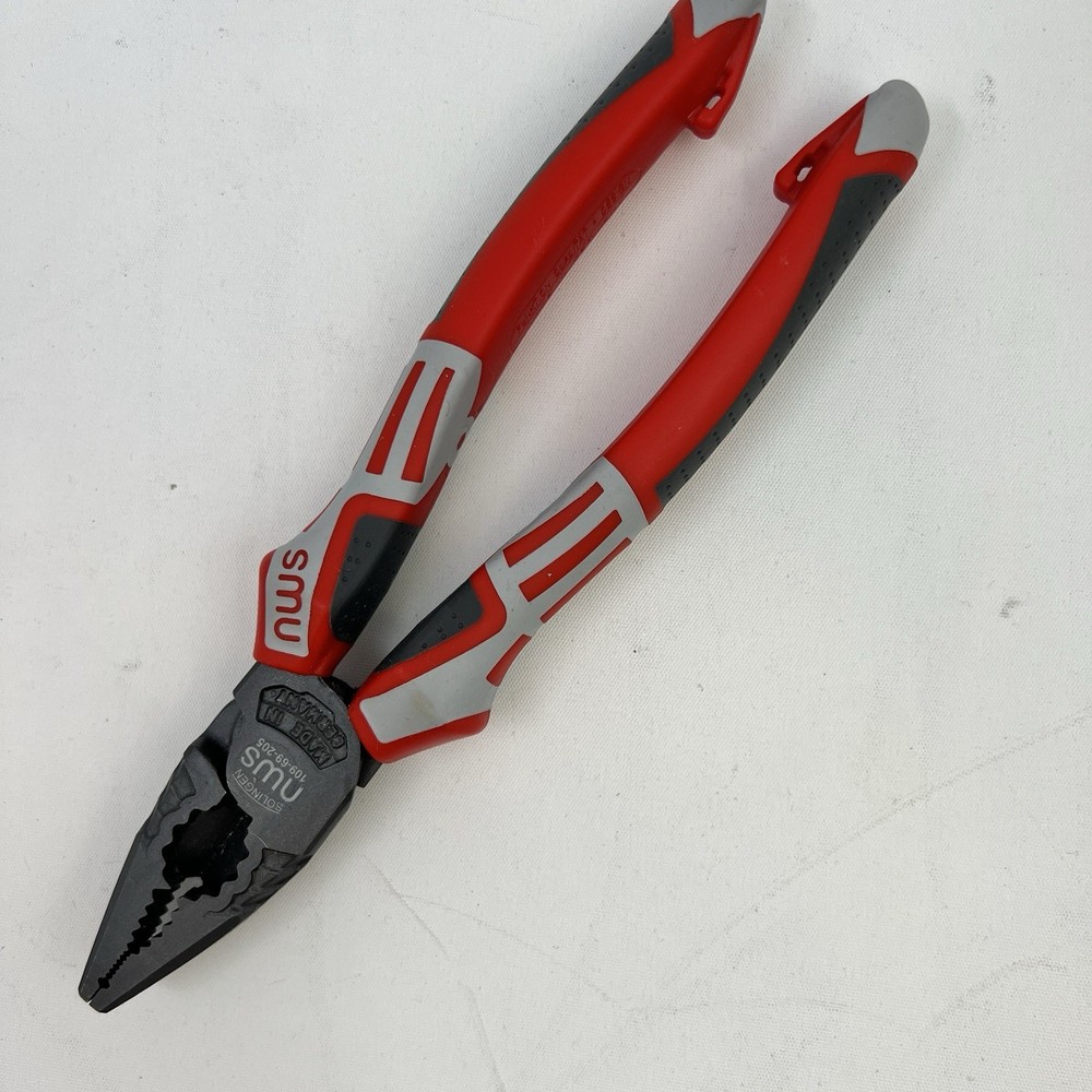 NWS 8" High Leverage Combination Pliers CombiMax Titan Finish Soft Grip