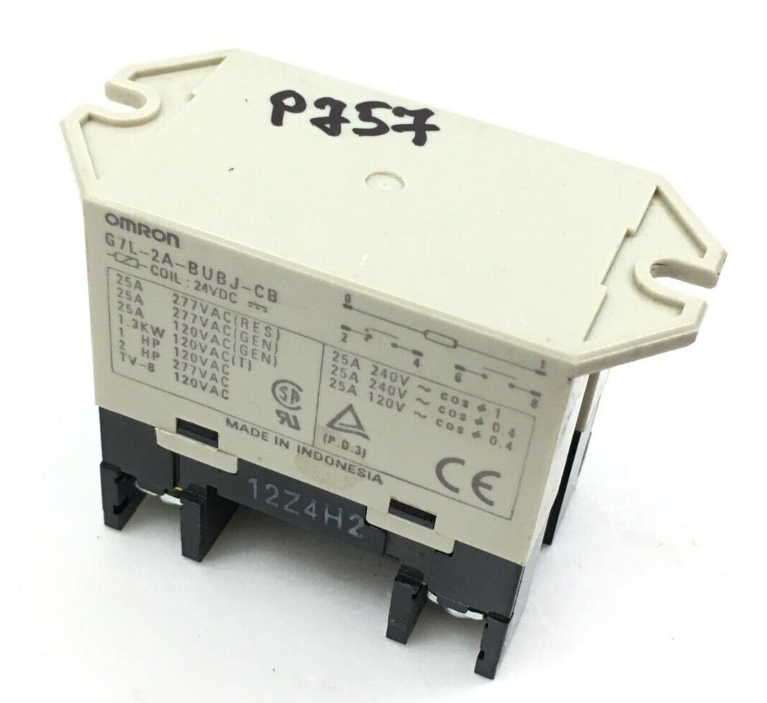Omron G7L-2A-BUBJ-CB Enclosed Power Relay 24VDC used #P757 gallery