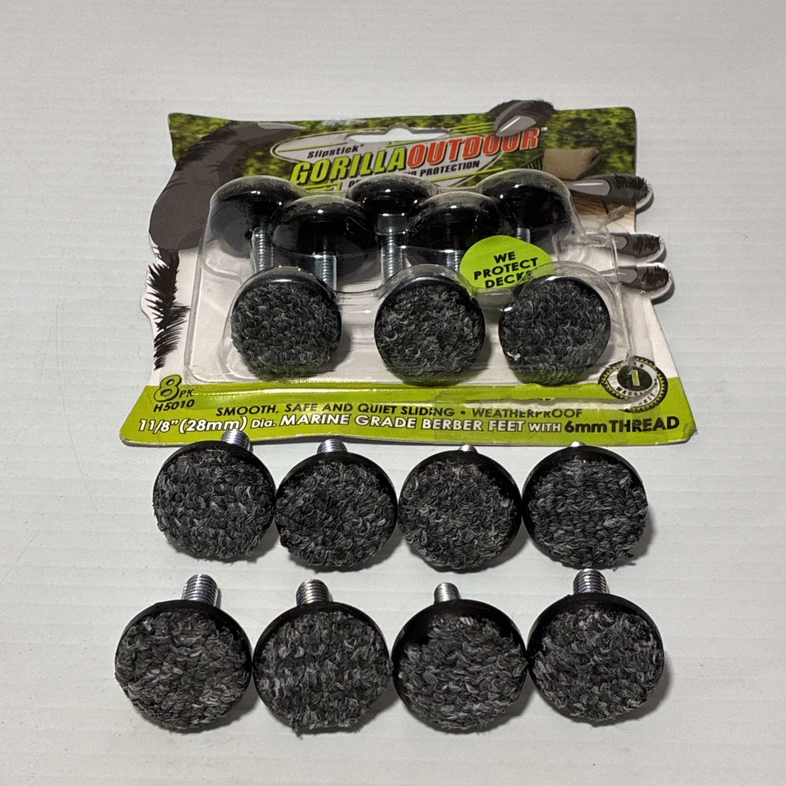 Slipstick Gorilla Outdoor Adjustable Furniture Levelers (16 Pack) H5010 gallery
