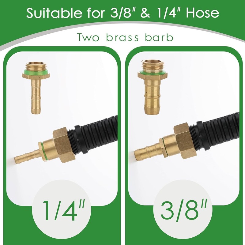 Acid Resistant Pump Sprayer Wand Replacement 1/4 3/8 Brass Barbs 4 Nozzles gallery