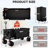 49" L Collapsible Extended Wagon with 500lbs Weight Capacity,300L Heavy Duty ... gallery