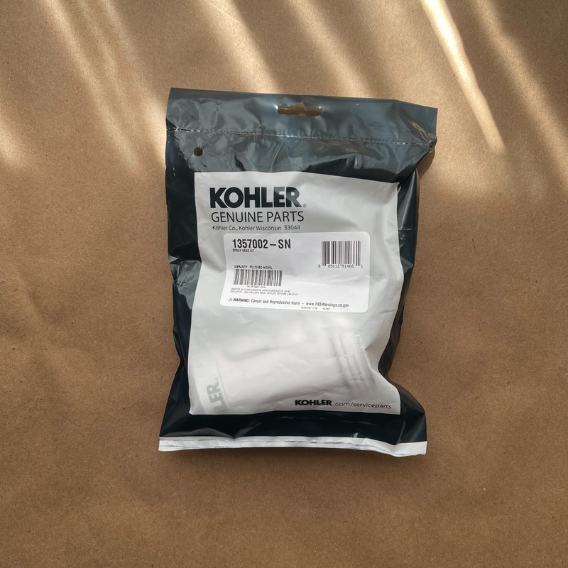 Kohler Artifacts Spray Head Kit Vibrant Polished Nickel GENUINE PARTS, Reg $115! gallery