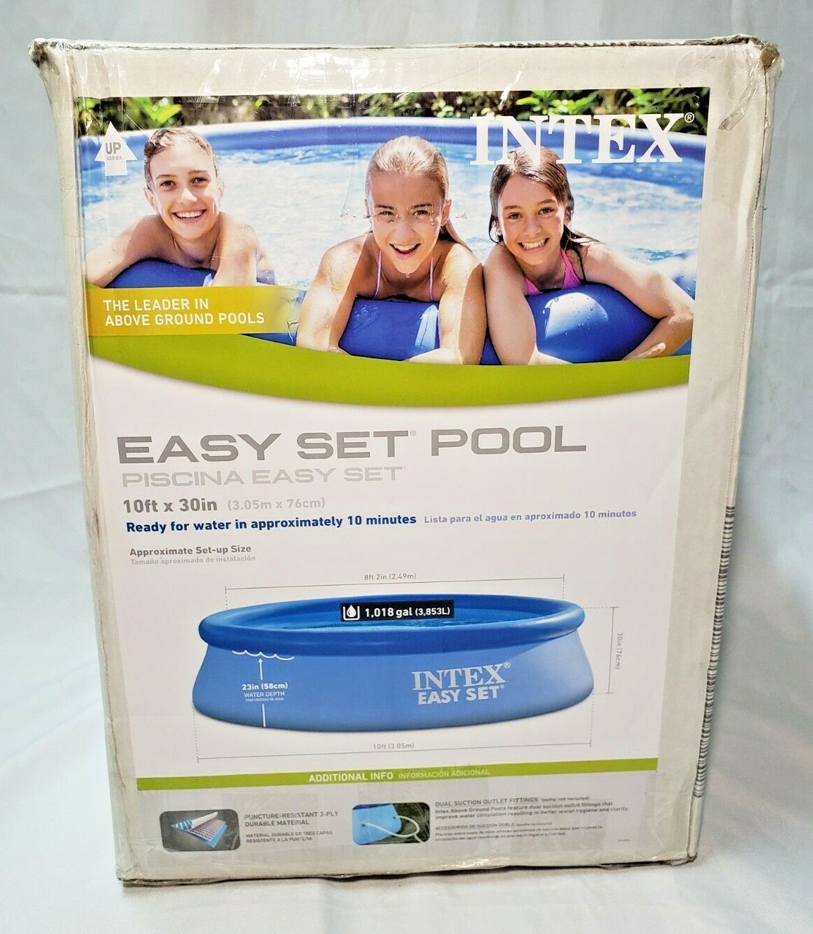Intex Easy Set 10ft x 30in Above Ground Inflatable Swimming Pool #28120EH - NEW gallery