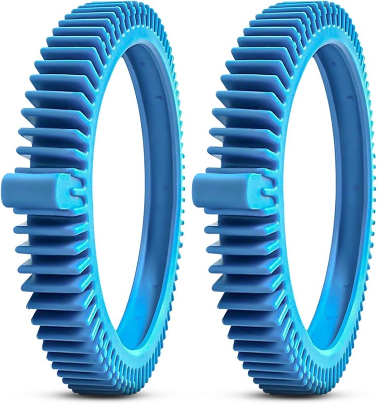 2 Pack Pool Cleaner Replacement Tires with Super Humps, Heavy Duty Rubber, Fi... gallery