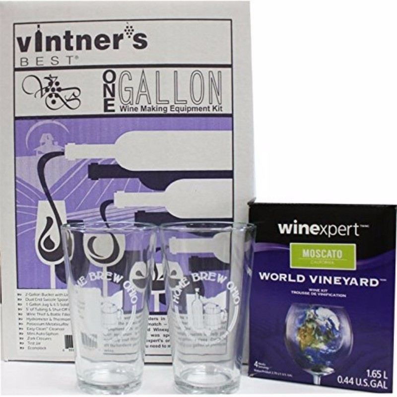 Complete One Gallon Wine Making Equipment and Ingredient Kit - Moscato gallery