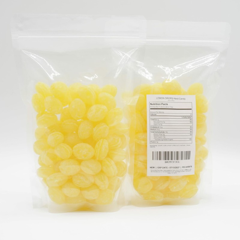 Sanded LEMON Drops Hard Candy 2 lb – Bulk, Old Fashioned Candy, Natural Flavo... gallery