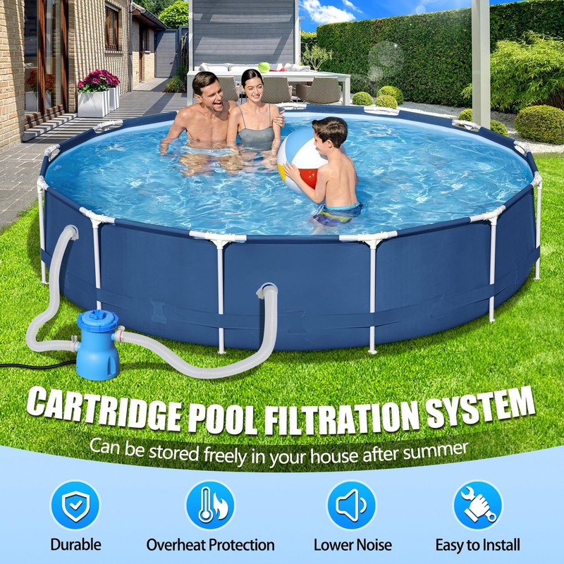 300GPH Pool Filter Pump Above Ground With GFCI Safe Water Circulation System gallery