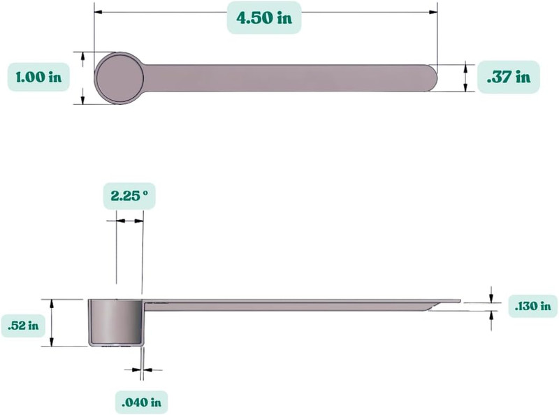 1 Teaspoon (1/3 Tablespoon | 5 Ml) Long Handle Plastic Measuring Spoon for Coffe gallery