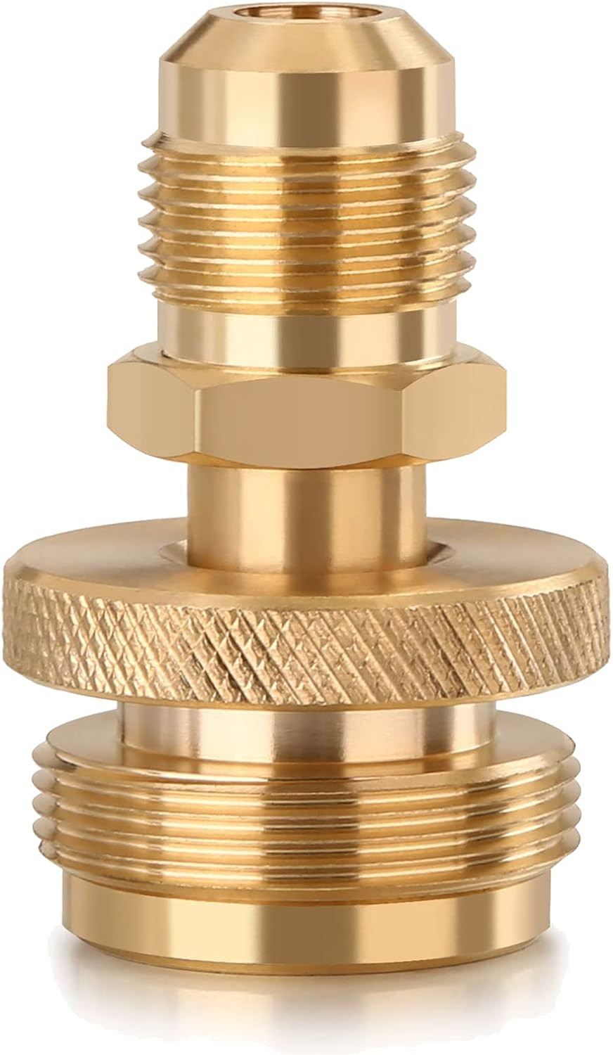 WADEO Portable 1LB Propane Tank Canister Regulator Adapter Connection to 3/8 Inc gallery