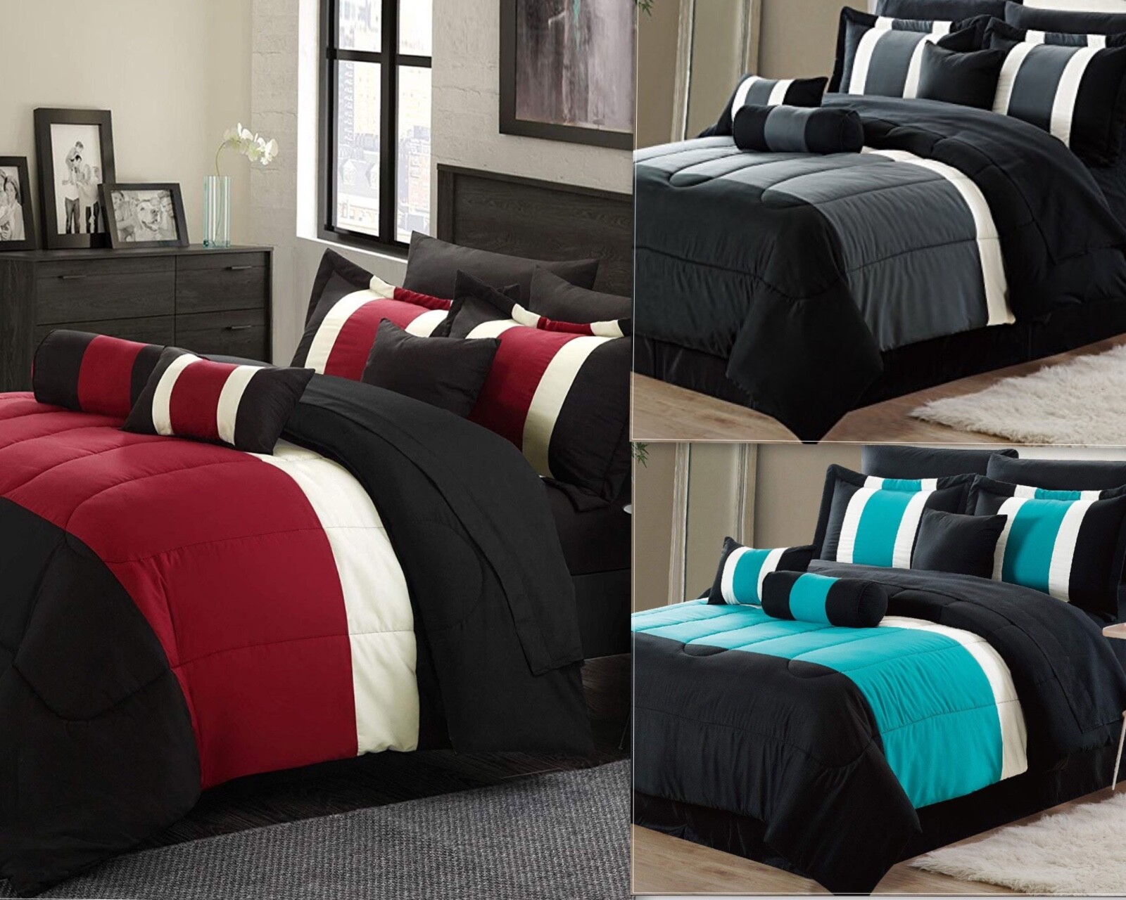 Empire Home Serenity 4PC. Comforter Set With Matching Pillow Shams- Great Value! gallery