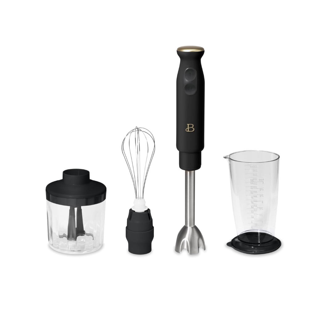 2-Speed Immersion Blender with Chopper & Measuring Cup, Black Sesame gallery