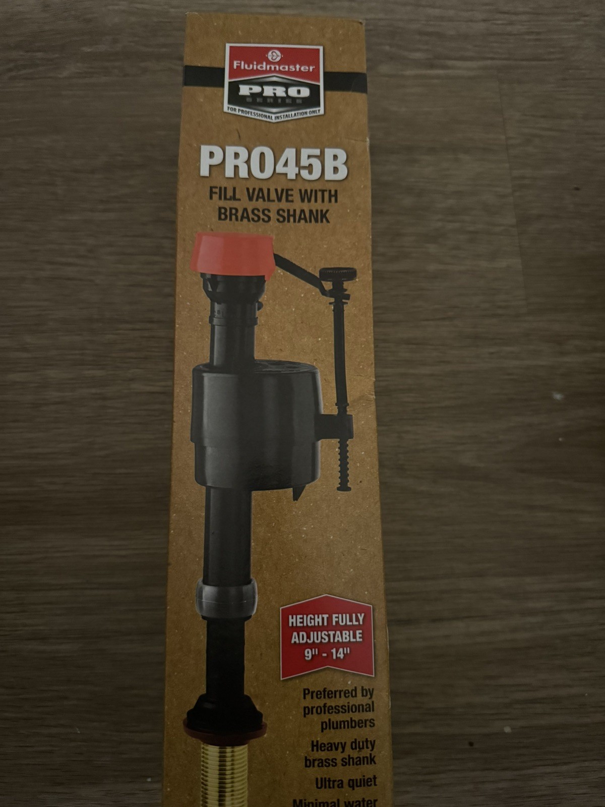 Fluidmaster PRO45B Toilet Fill Valve Brass Shank Adjustable 9"-14" gallery