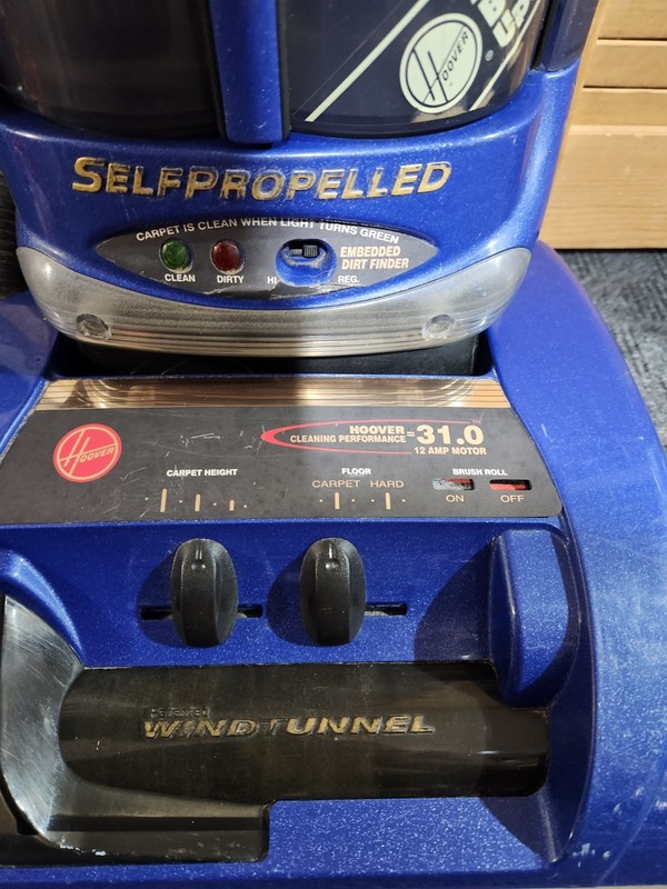 Hoover WindTunnel Bagless self propelled upright vacuum 12 amp blue u6630-900 gallery