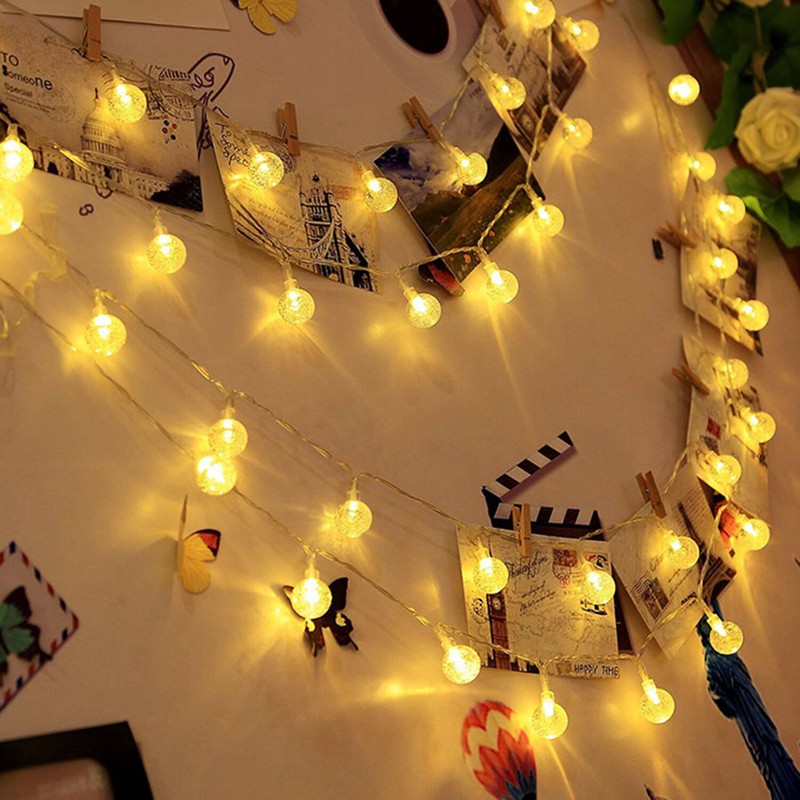21FT Outdoor String Lights 30 LED Solar Bulb Patio Garden Party Wedding XMAS gallery