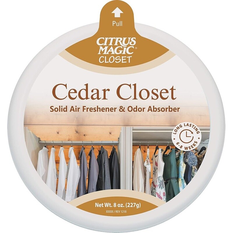 Cedar Closet Odor Absorbing Solid Air Freshener 8 Weeks Freshness Control New gallery
