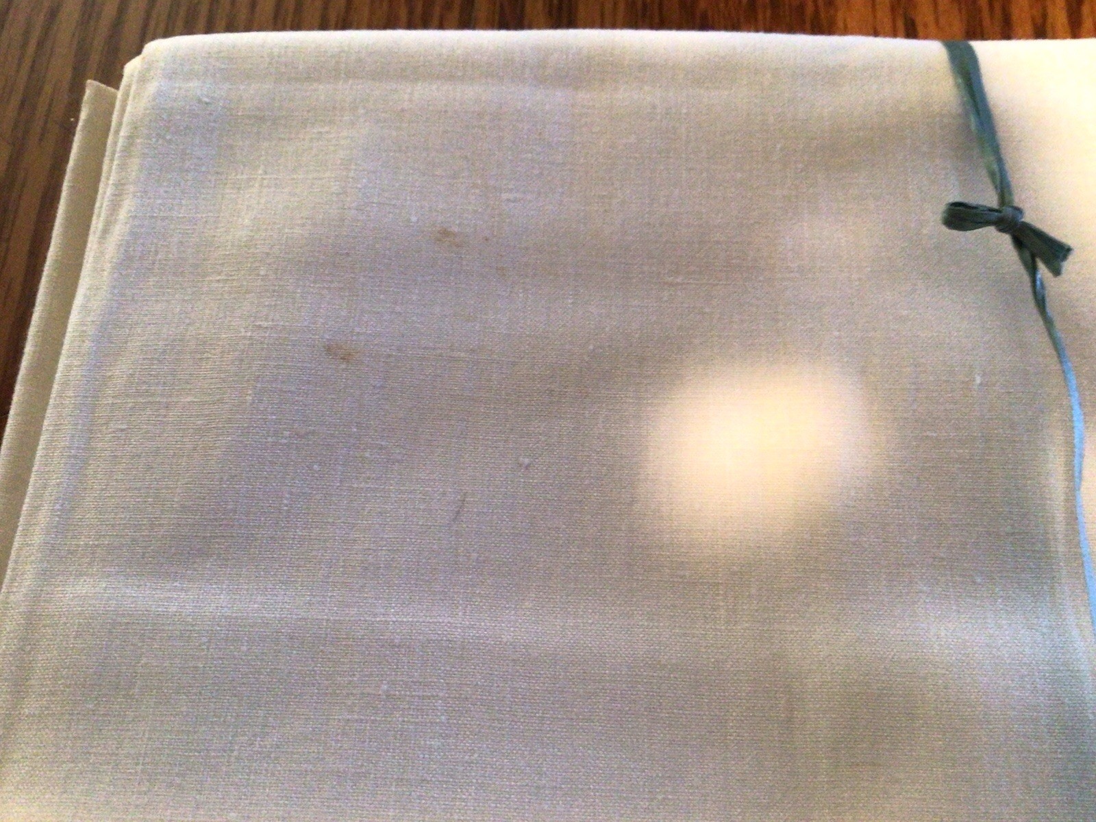 NEW OLD STOCK SET PERCALE PEQUOT WHITE DOUBLE VINTAGE FLAT SHEETS -2 gallery