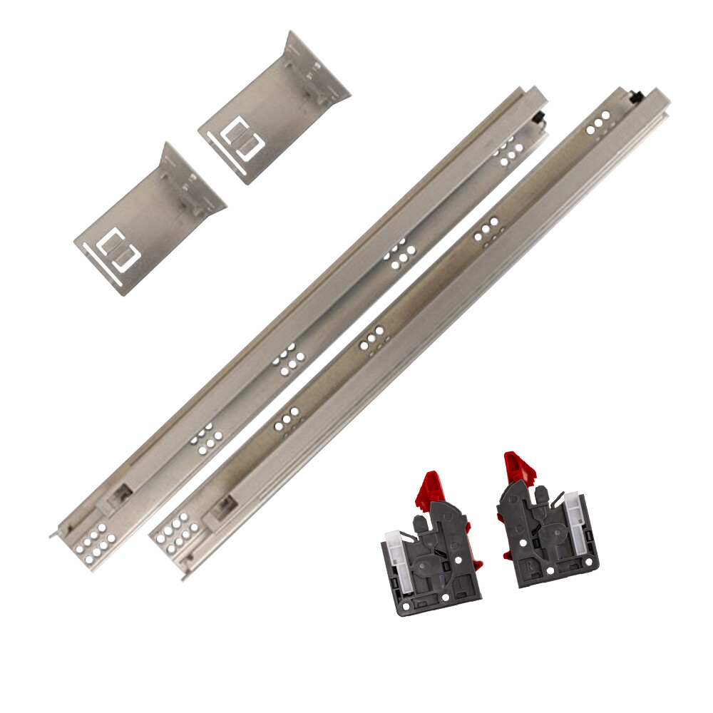 6 Pair Soft Close Full Extension Undermount Drawer Slides gallery