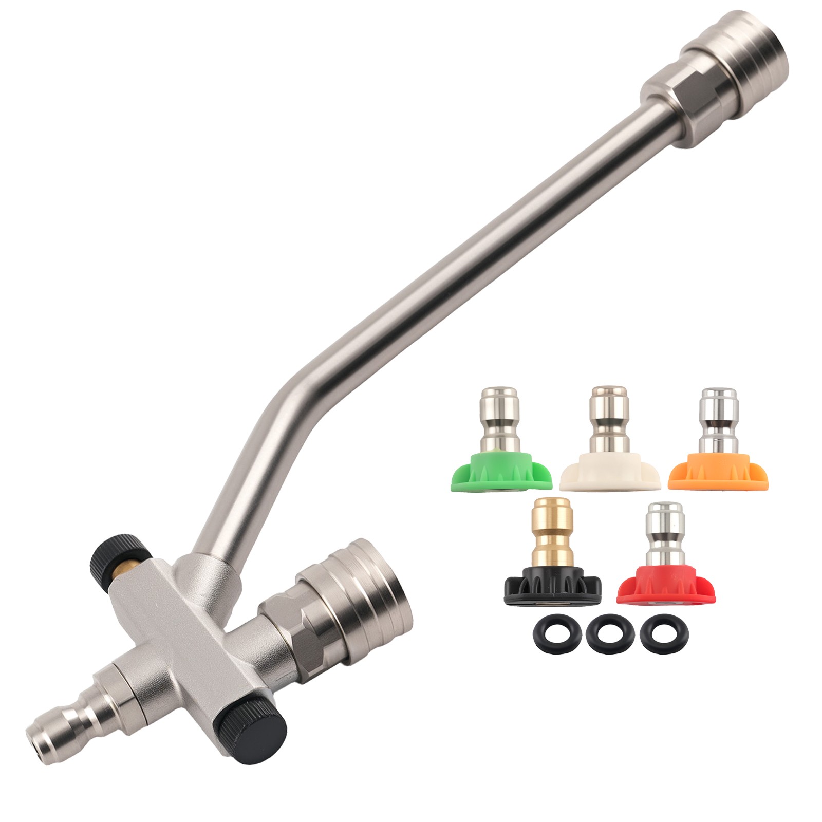 Dual Use Pressure Washer Wand Spray Lance with 5 Angle Nozzles 4000 PSI gallery