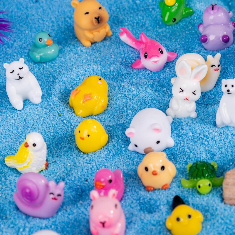 200pcs Mini Resin Animals 200 Styles Variety Tiny Animals Figures Miniature gallery