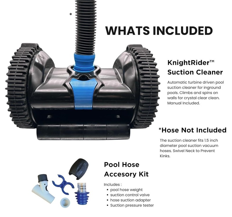 Automatic Pool Vacuum Cleaner Inground Suction Wall Climbing No Battery NO HOSE gallery