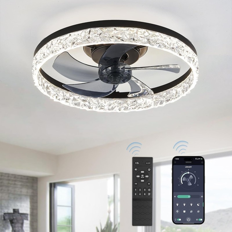 Ceiling Fan with Lights - 20 Inch, Remote, Low Profile, Reversible DC Motor gallery