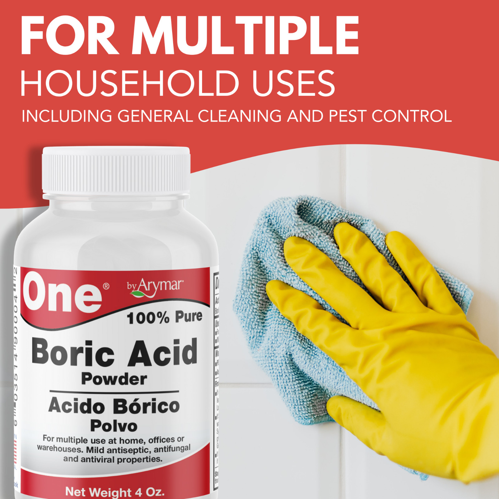 Arymar Multi-Use Boric Powder - Eco-Friendly Cleaning Solution, 4oz gallery