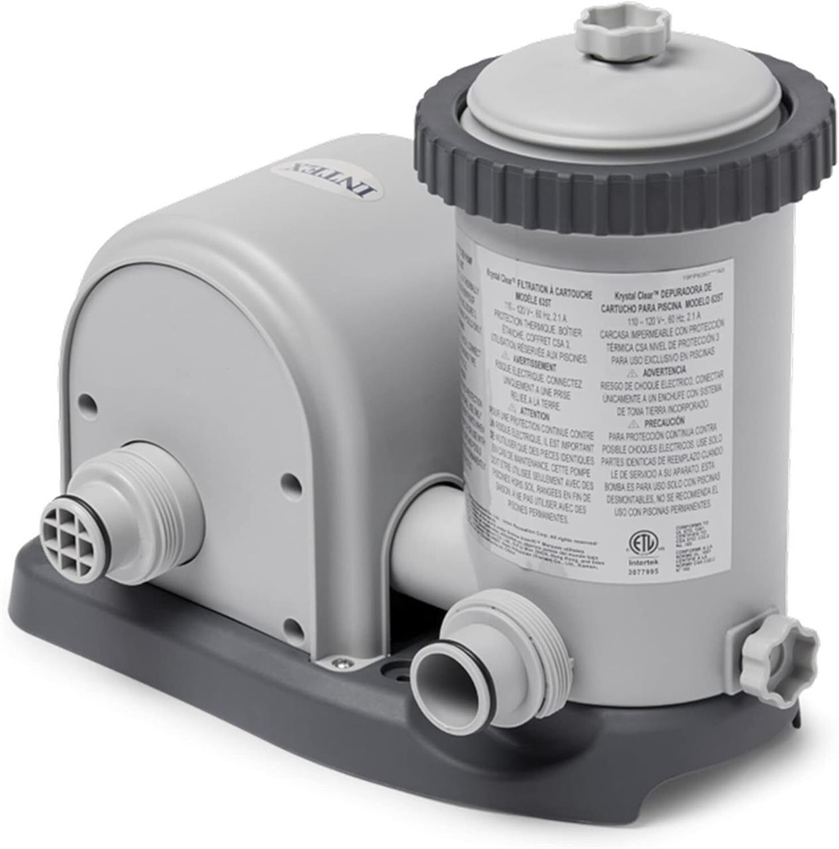 Intex 1500 GPH Easy Set Above Ground Swimming Pool Pump Filter System (Open Box) gallery