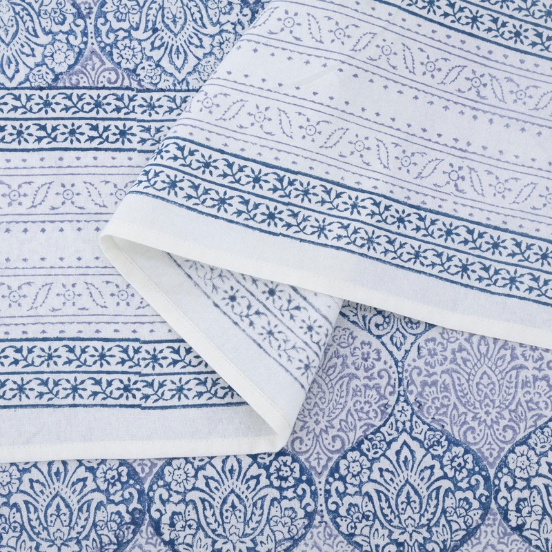 Hand Block Printed Tablecloth Wedding Table Cover Gift for Her, Halloween gallery