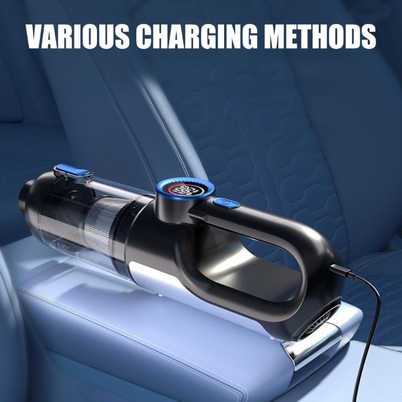 Cordless Car Vacuum Cleaner Multifunctional 11000PA Suction And Blowing Cleaner gallery