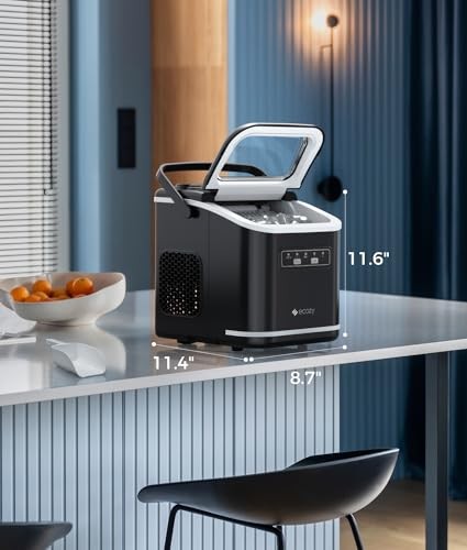 Ecozy Countertop Ice Maker Portable Self-Cleaning 9-Bullet Ice Cubes 6 Mins gallery