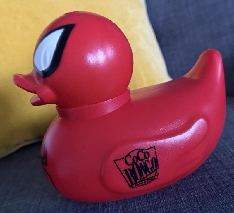 Spiderman Red Black Plastic Drink Coco Bongo Huge Duck Mexico Collector VISIT US gallery