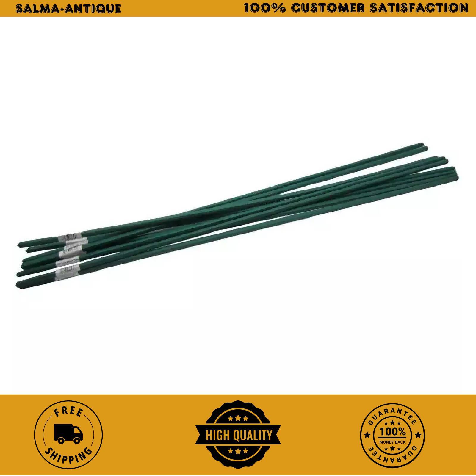 6 ft. Polyethylene Coated Garden Stakes Support Plants Weatherproof (10-Pack) gallery