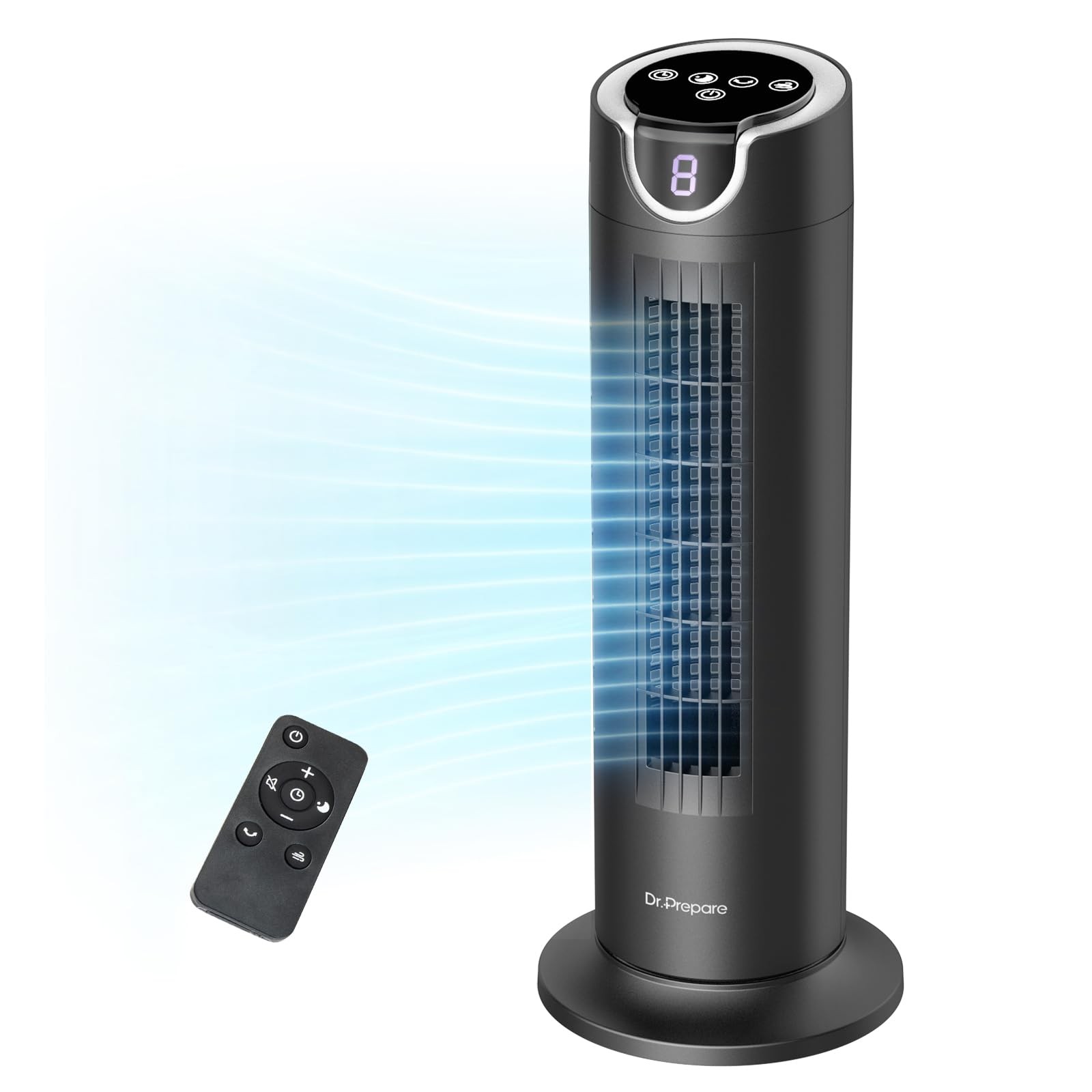Tower Fan for Bedroom, 25 dB Quiet DC Bladeless Fan with Remote, 8 Speeds, 1-... gallery
