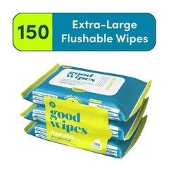 Goodwipes Flushable & Biodegradable Wipes with Botanicals, Shea Coco,3 Packs NEW