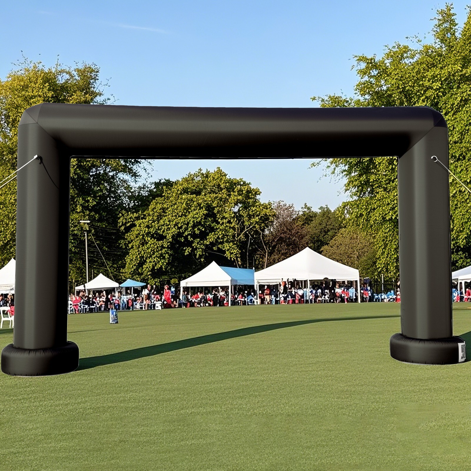 Large 21Ft Square Inflatable Arch with built-in blower - Black gallery
