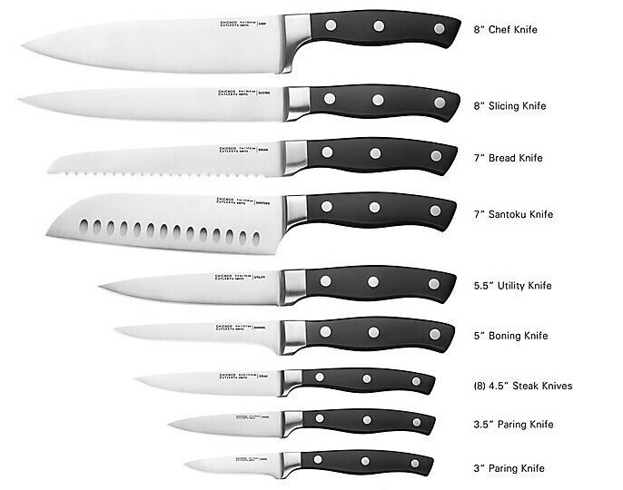 CHICAGO CUTLERY Insignia Series Kitchen Knives, High-Carbon Stainless-Steel, NEW gallery