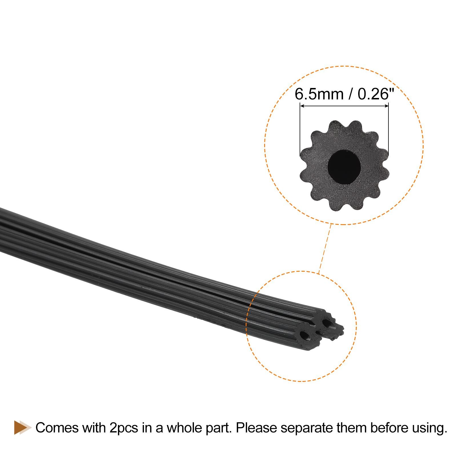 Screen Spline, 5M/16.4Ft Rubber Window Sealing Strip, 6.5mm OD Black gallery
