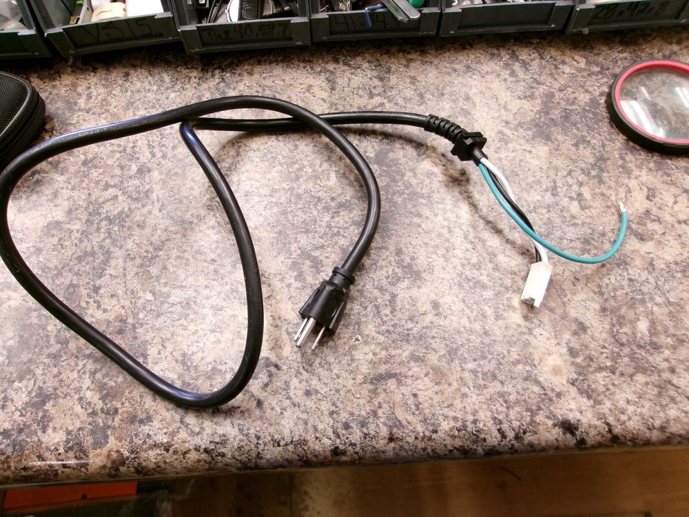 MICROWAVE OVEN BLACK POWER CORD FOR 1000W AND HIGHER OVENS A249 gallery