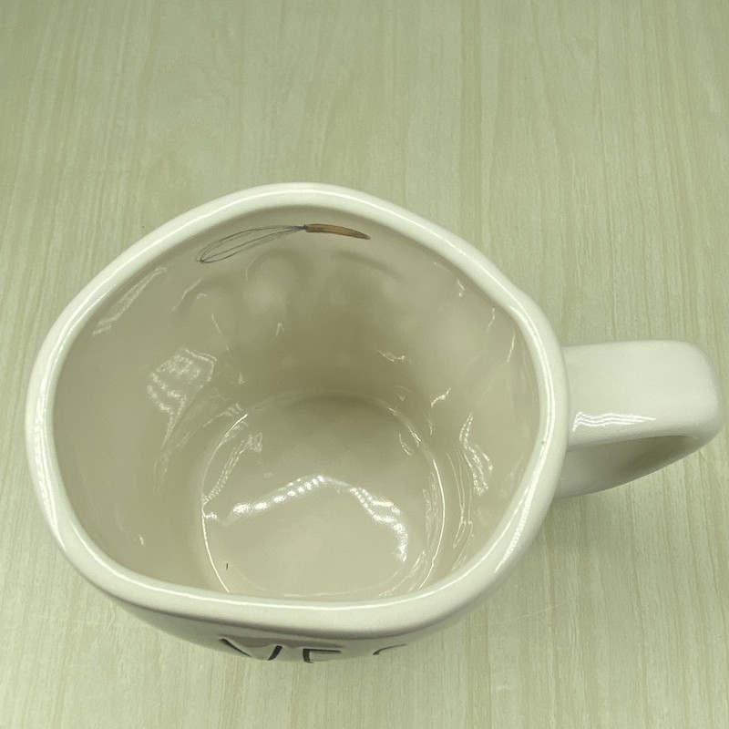 Rae Dunn YES, CHEF Coffee Mug Double Sided 2025 Whisk White By Magenta gallery