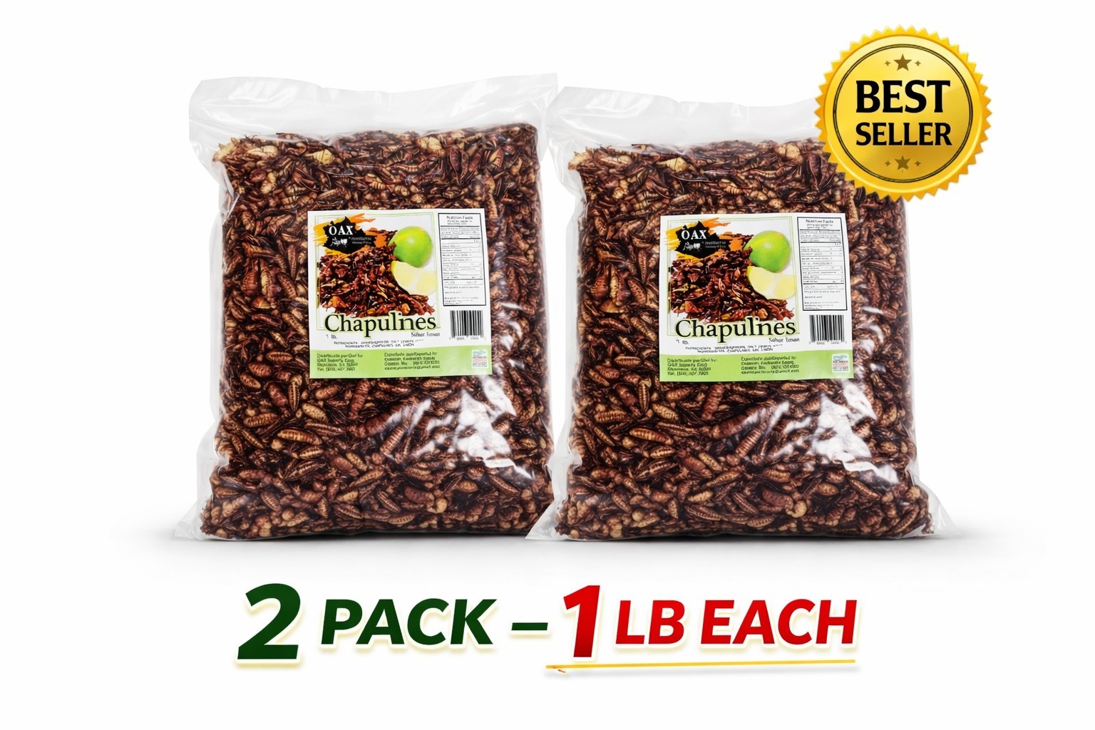 2 LB FRESH CHAPULINES CON LIMONCITO (grasshoppers w/lime) From OAXACA gallery