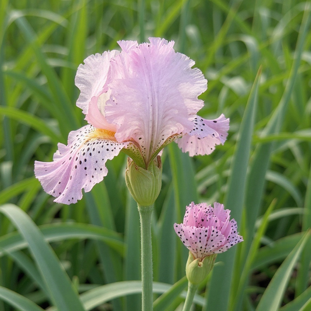 45 Pink Leopard Bearded Iris Seeds – Pink Ruffled Blooms Rare Artistic Iris gallery